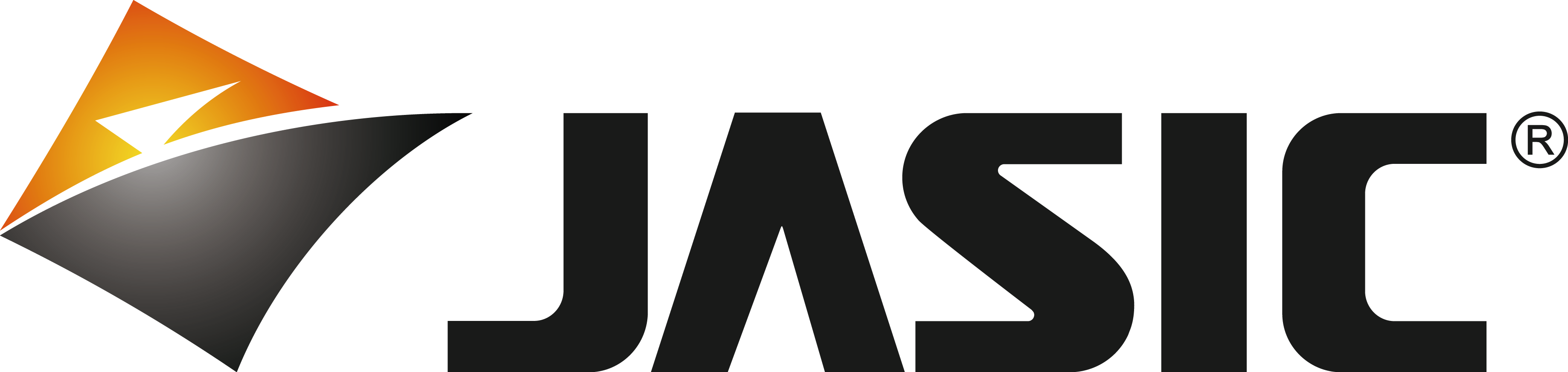 JASIC logo with a stylized letter 'J' in black and orange and gray colors.